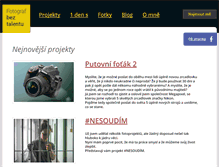 Tablet Screenshot of beztalentu.cz